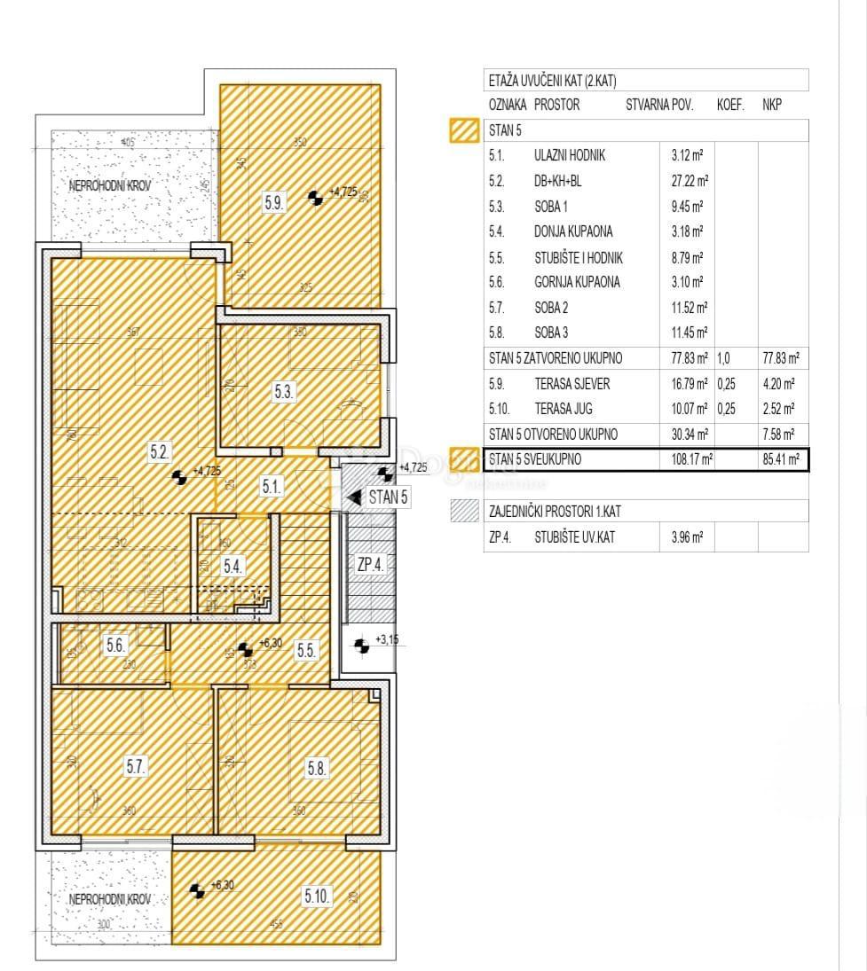 Stanovanje Laščina, Maksimir, 119,23m2