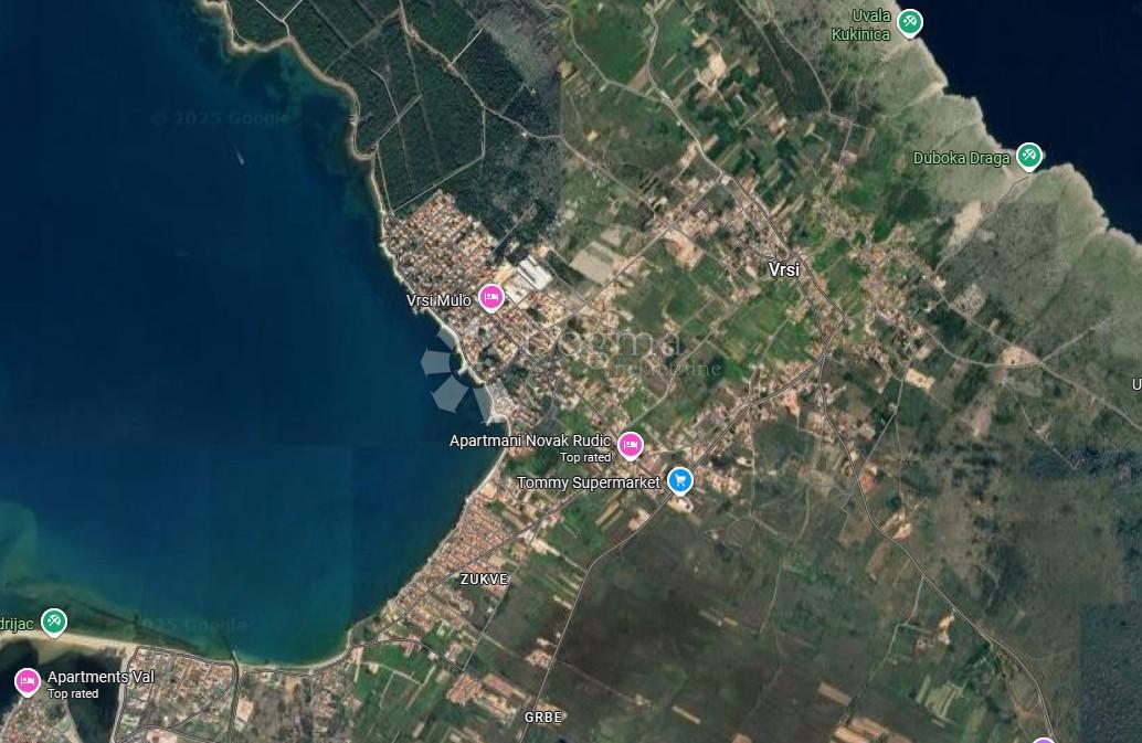 Zazidljivo zemljišče Vrsi, 1.134m2