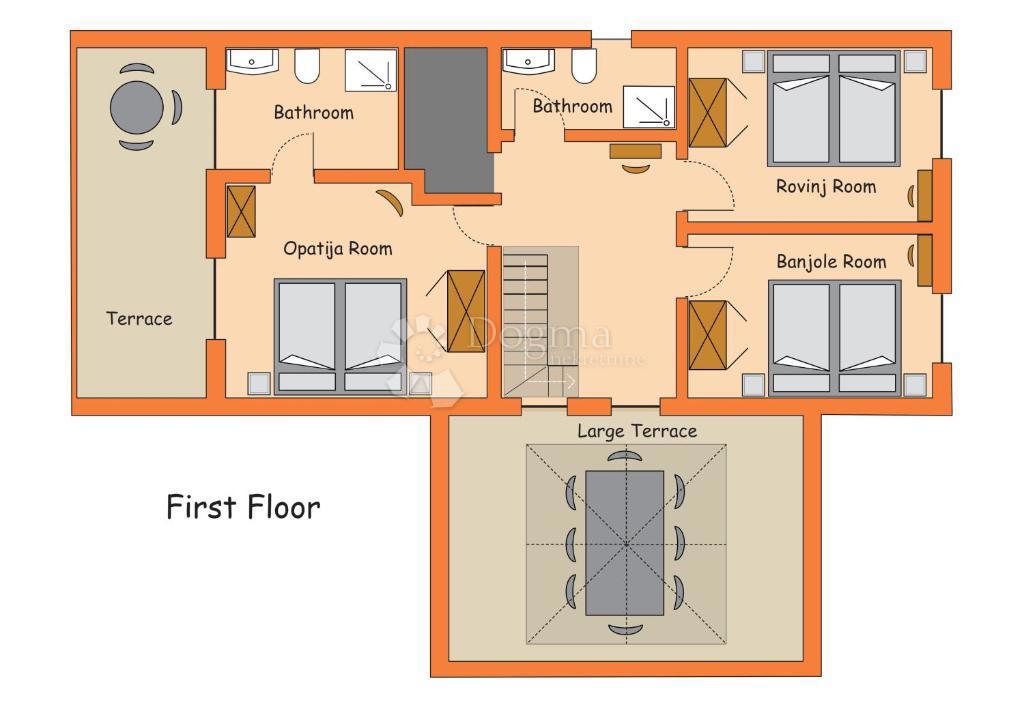 Hiša s čudovitim vrtom in bazenom - 500 m od morja