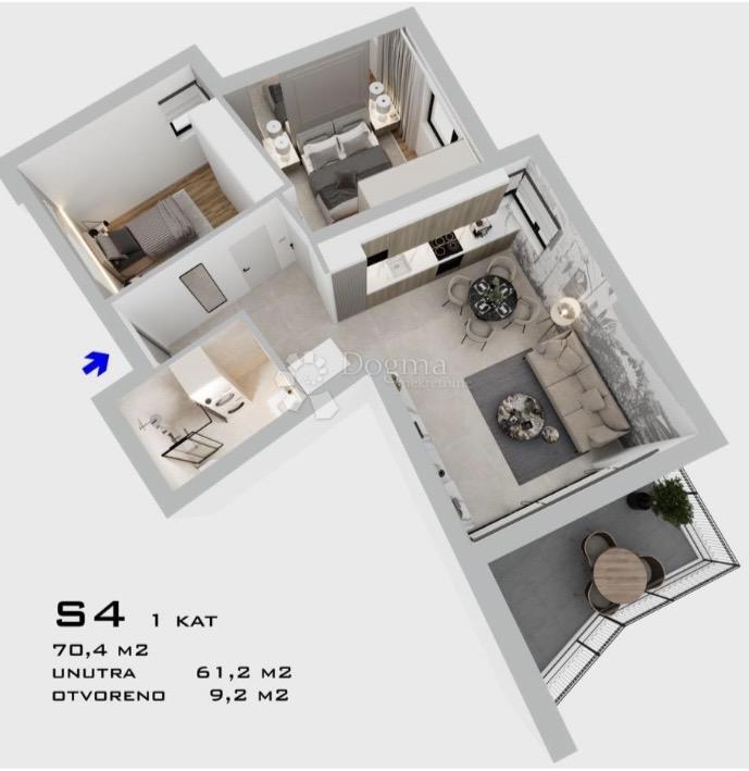 Stanovanje Bilice, Šibenik - Okolica, 71,40m2