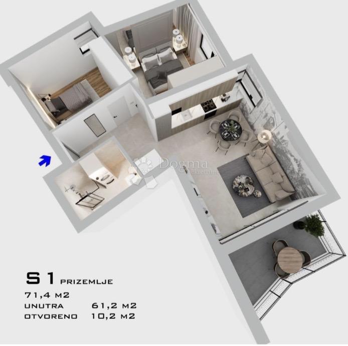 Stanovanje Bilice, Šibenik - Okolica, 71,40m2