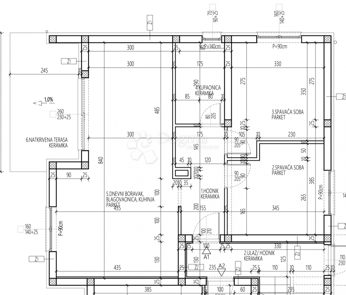 Stanovanje Brodarica, Šibenik - Okolica, 81,74m2