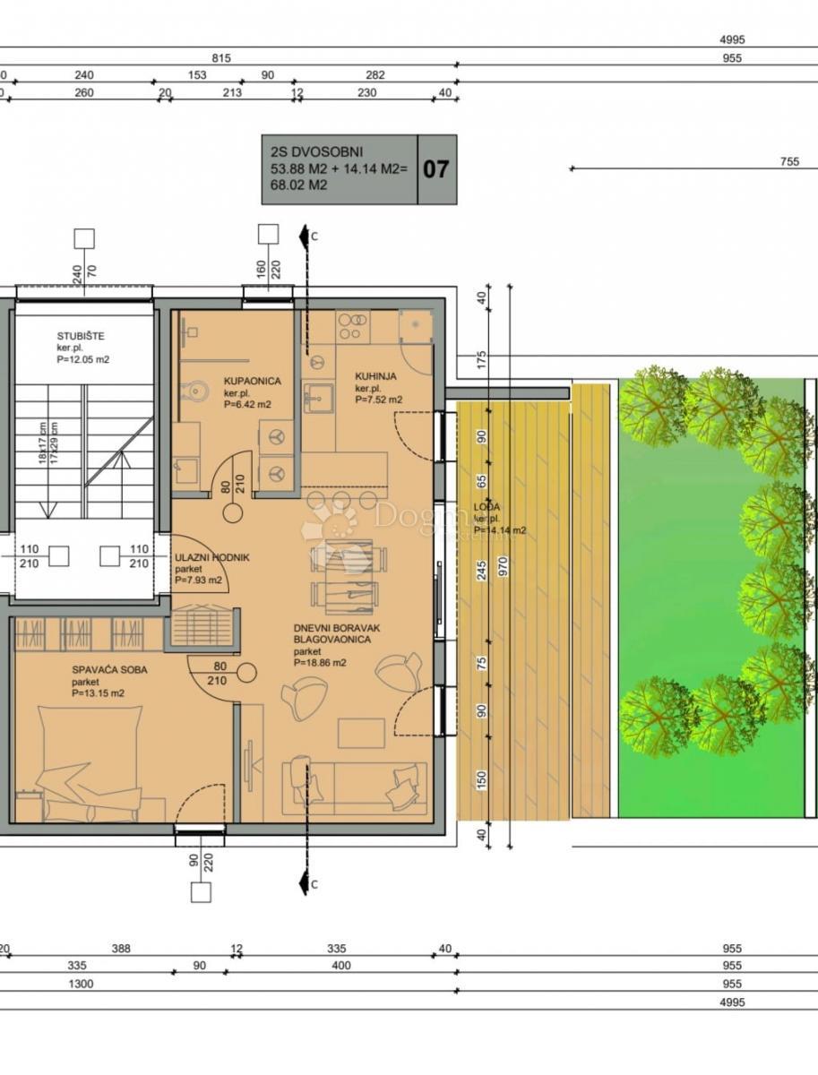 Stanovanje Gornje Mrzlo Polje Mrežničko, Duga Resa, 48m2