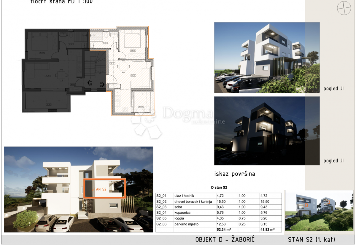 Stanovanje Žaborić, Šibenik - Okolica, 49,05m2