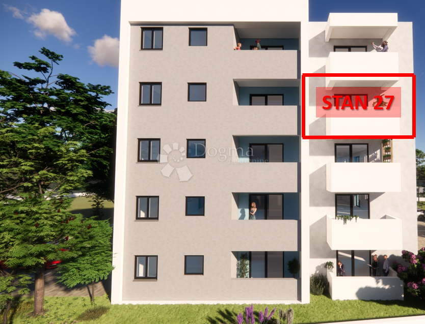 Stanovanje Monvidal, Pula, 54,96m2