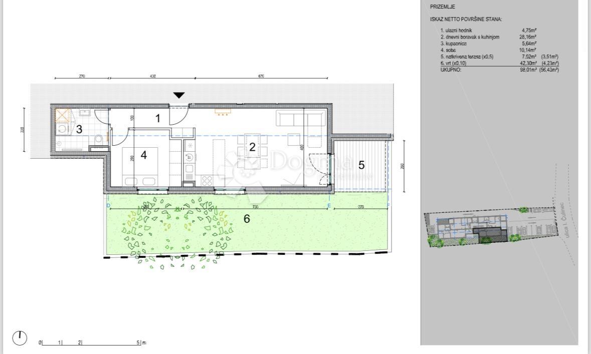 Stanovanje Donja Dubrava, 56,43m2