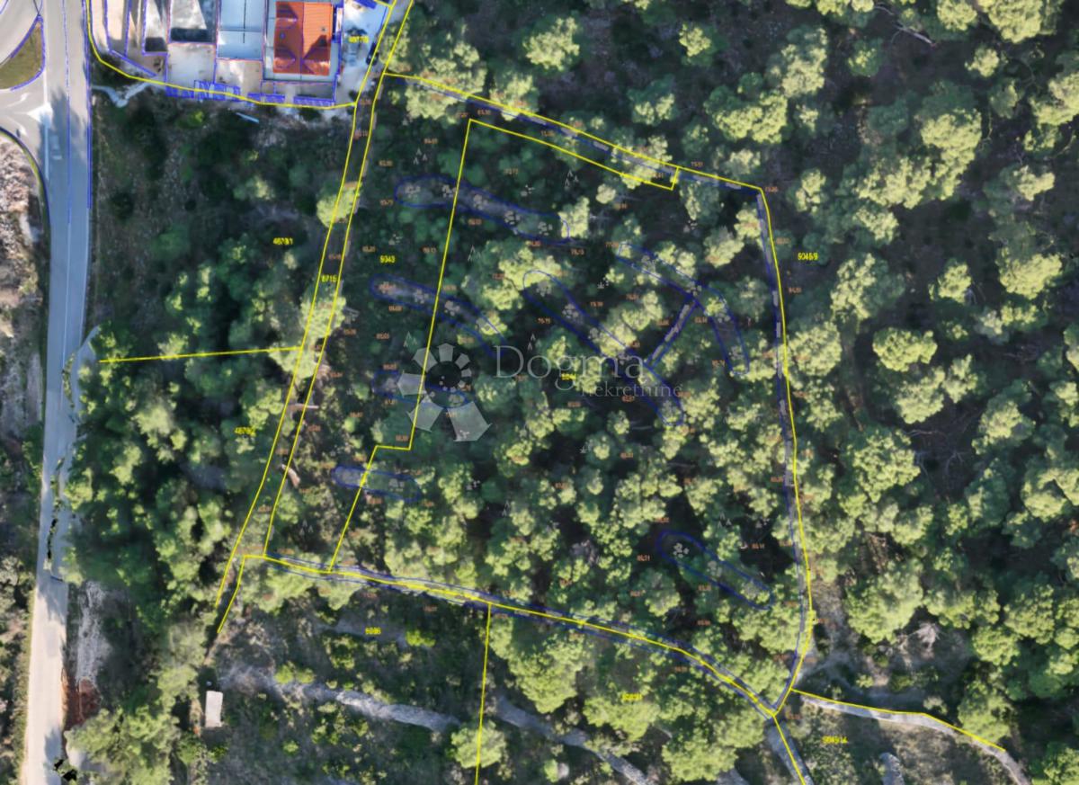 Zazidljivo zemljišče Pučišća, 5.291m2