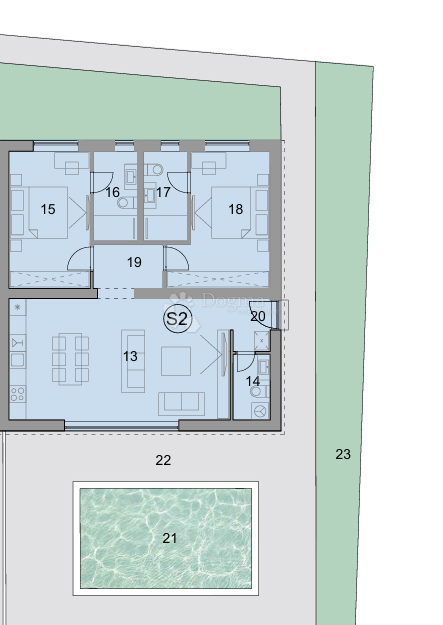 Apartma Škrapavac, Privlaka, 80,30m2