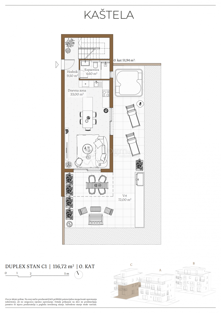 Stanovanje Kaštel Kambelovac, Kaštela, 79,86m2