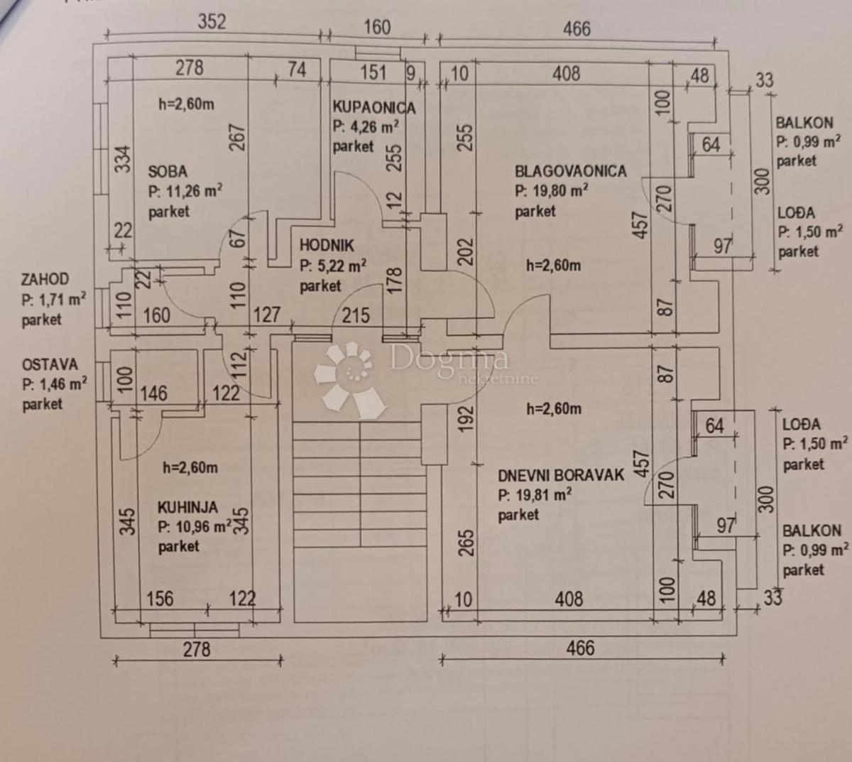 Stanovanje Ksaver, Gornji Grad - Medveščak, 78m2