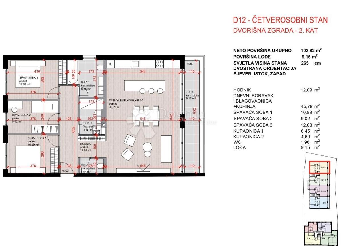 Stanovanje Laščina, Maksimir, 102,86m2