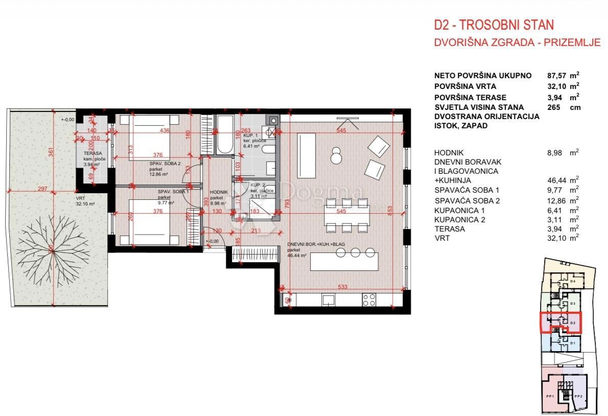 Stanovanje Laščina, Maksimir, 102,86m2
