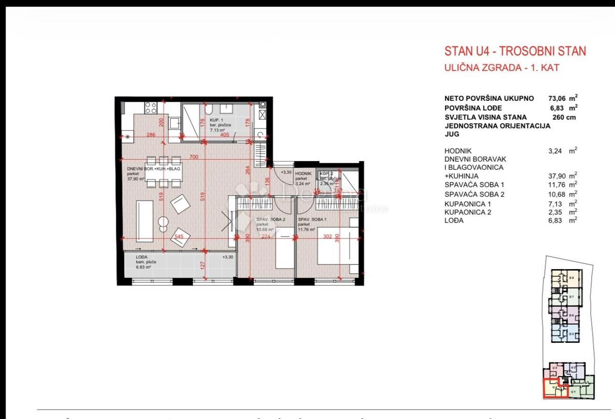 Stanovanje Laščina, Maksimir, 102,86m2