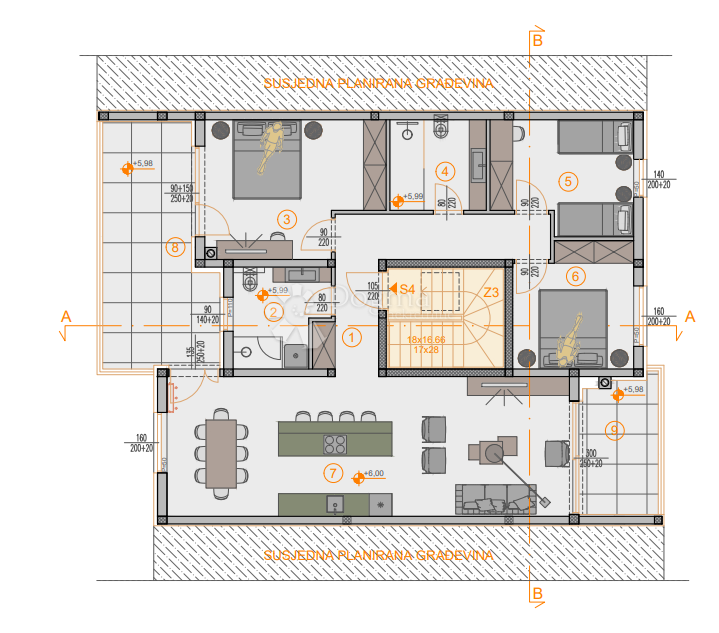 Stanovanje Štinjan, Pula, 66,27m2