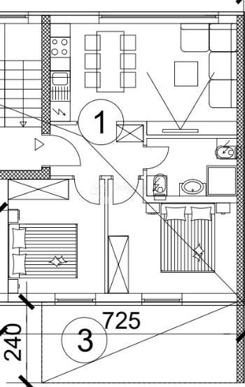 Stanovanje Valmade, Pula, 47,80m2