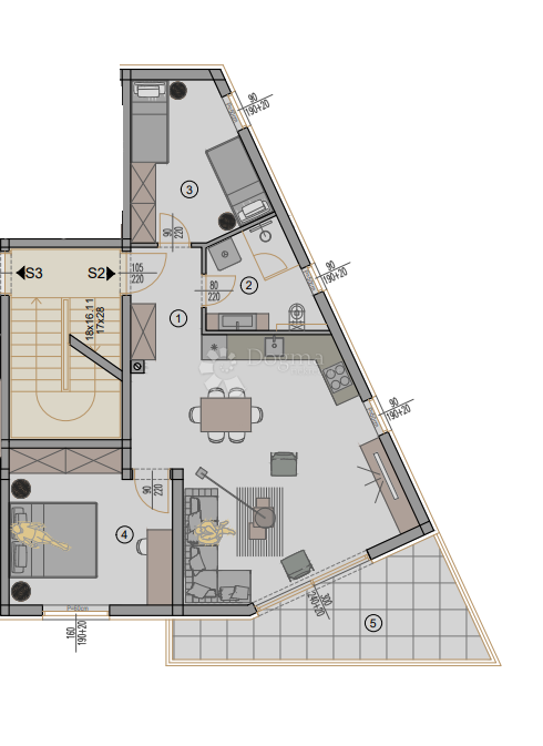 Stanovanje Centar, Pula, 77,88m2