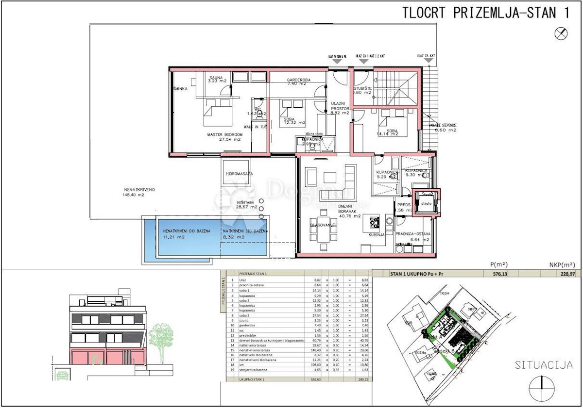 Apartma Kožino, Zadar - Okolica, 513,47m2