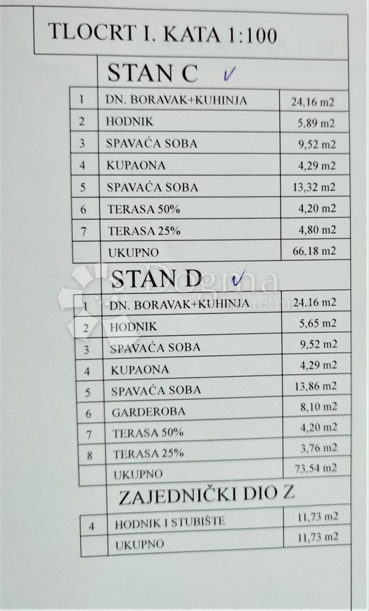 Stanovanje Žbandaj, Poreč, 77,04m2