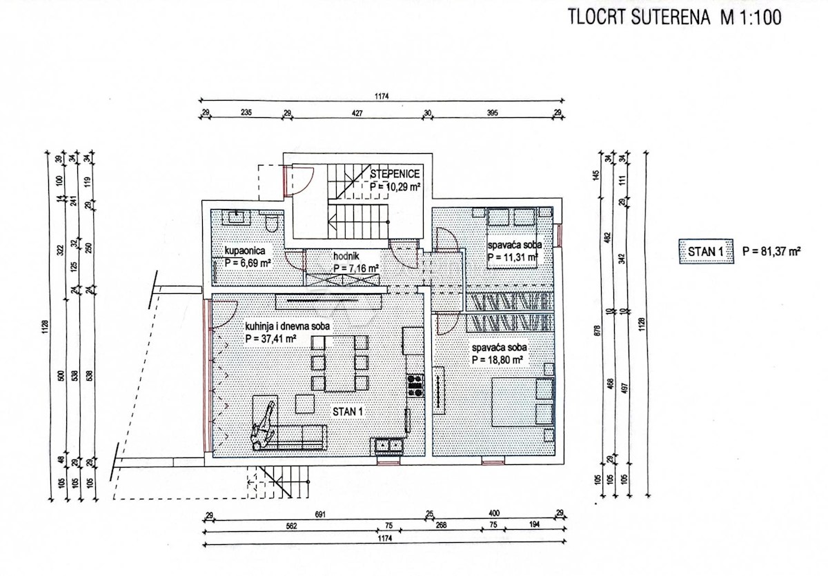 Stanovanje Biograd na Moru, 84,75m2