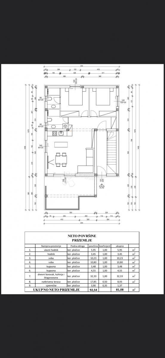 Apartma Vir, 91,20m2