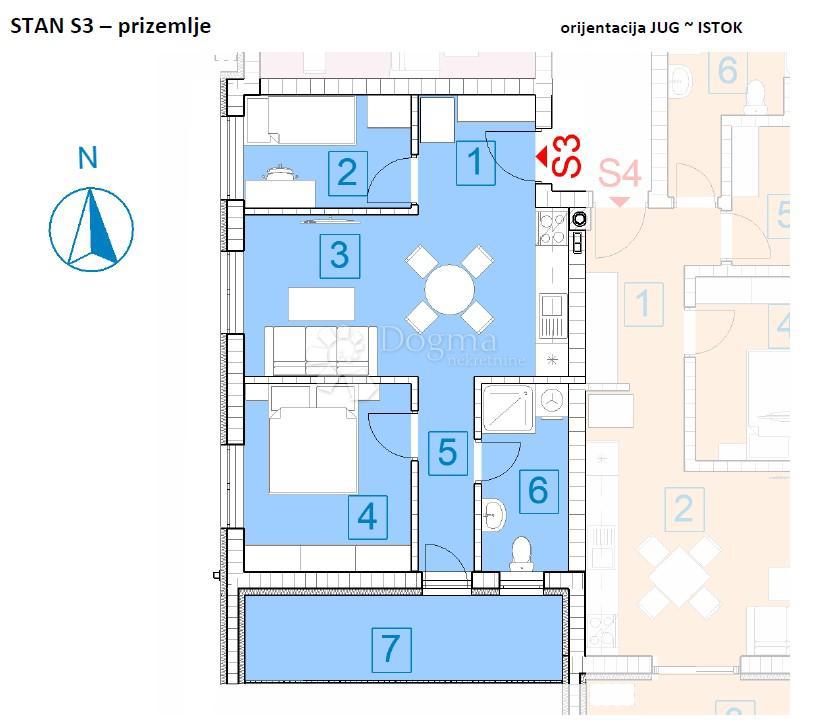 Stanovanje Đurđevac, 54,70m2