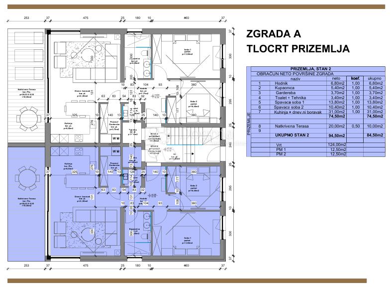 Stanovanje Poreč, 92,50m2