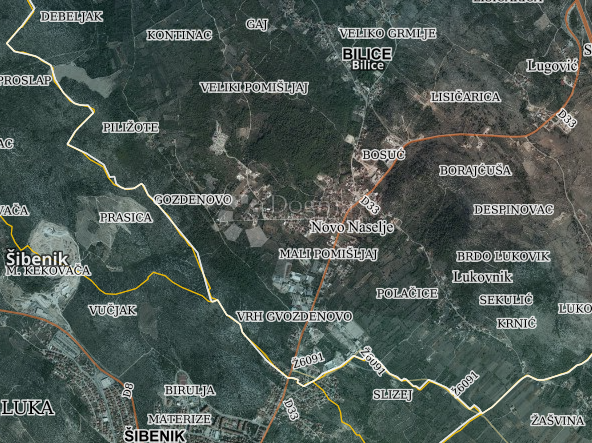 Zazidljivo zemljišče Bilice, Šibenik - Okolica, 586m2