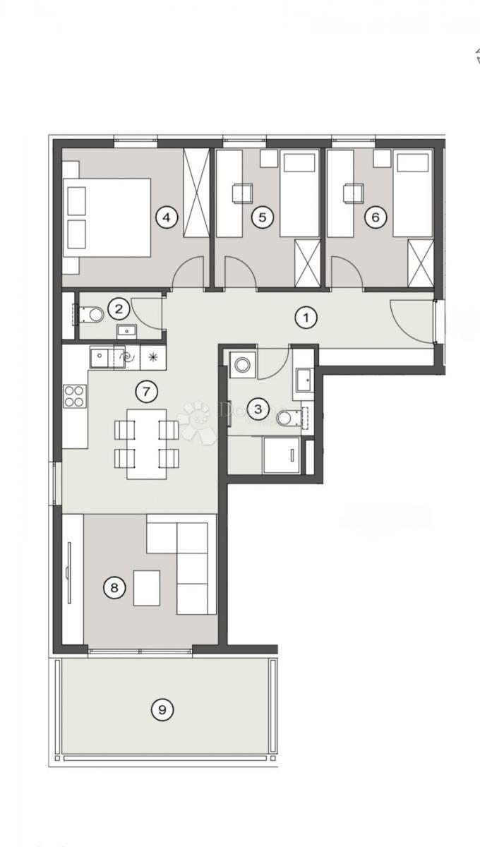 Stanovanje Žnjan, Split, 73,15m2
