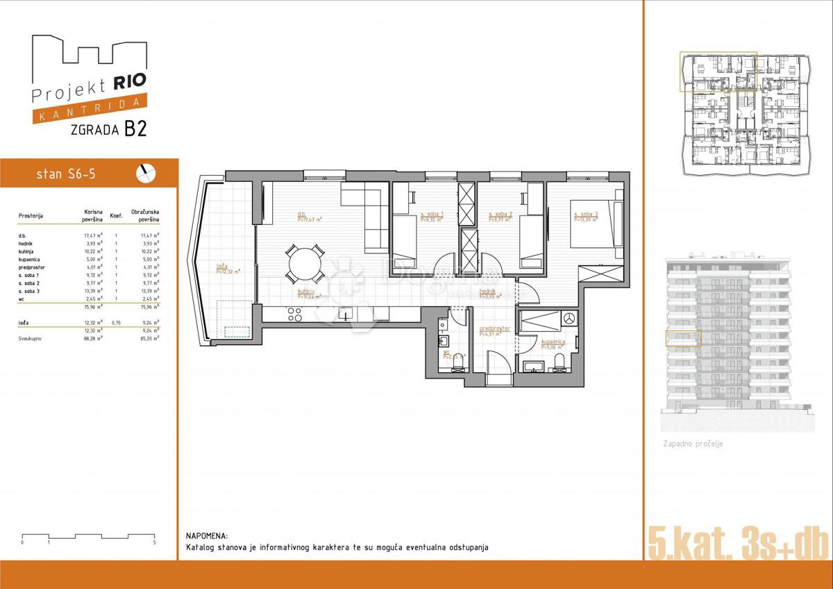 Stanovanje Kantrida, Rijeka, 124,61m2