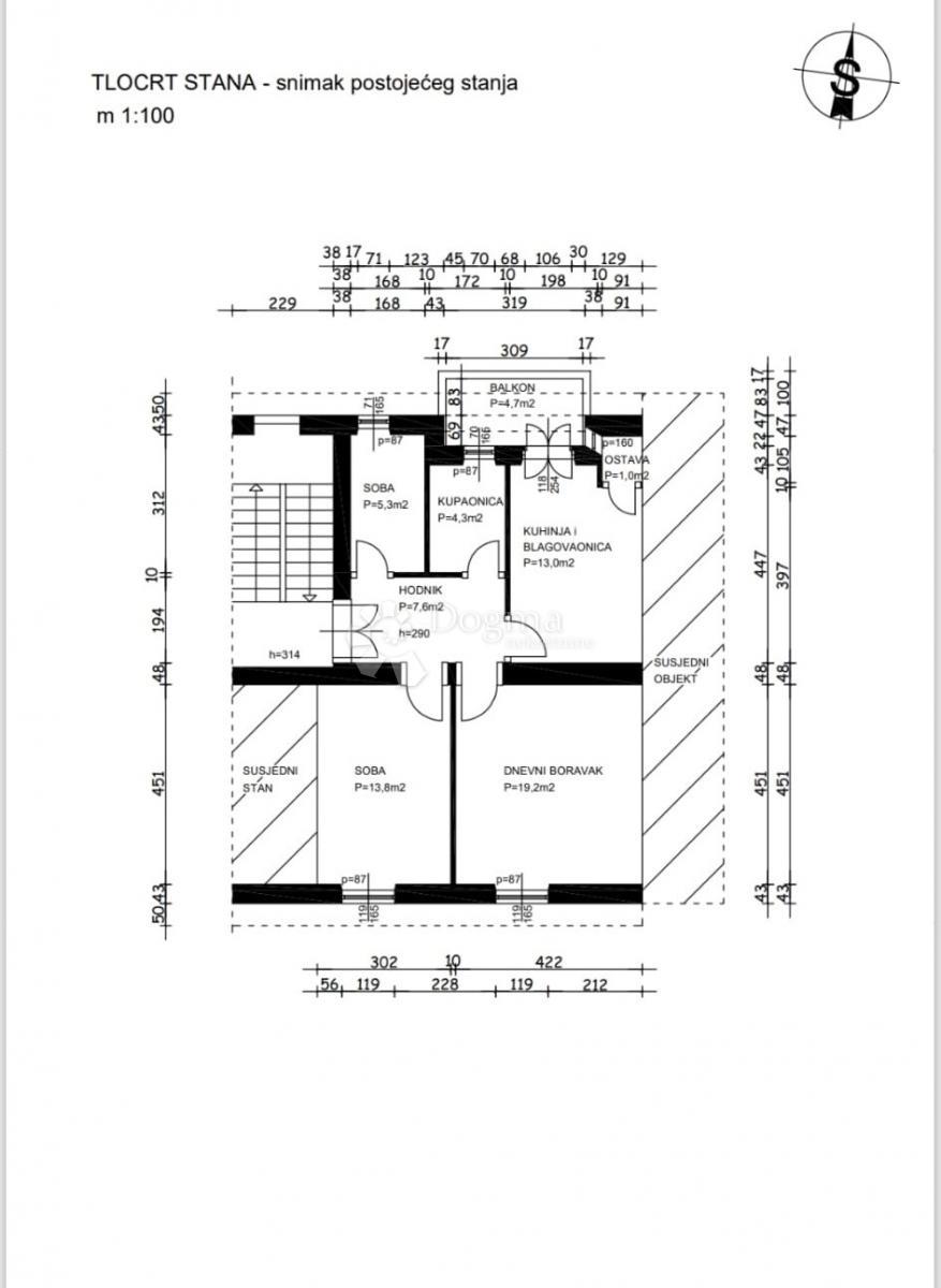 Stanovanje Firule, Split, 65m2