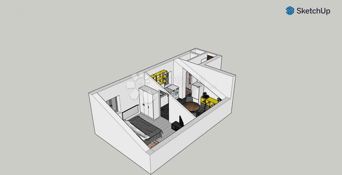 Stanovanje Centar, Rijeka, 23m2