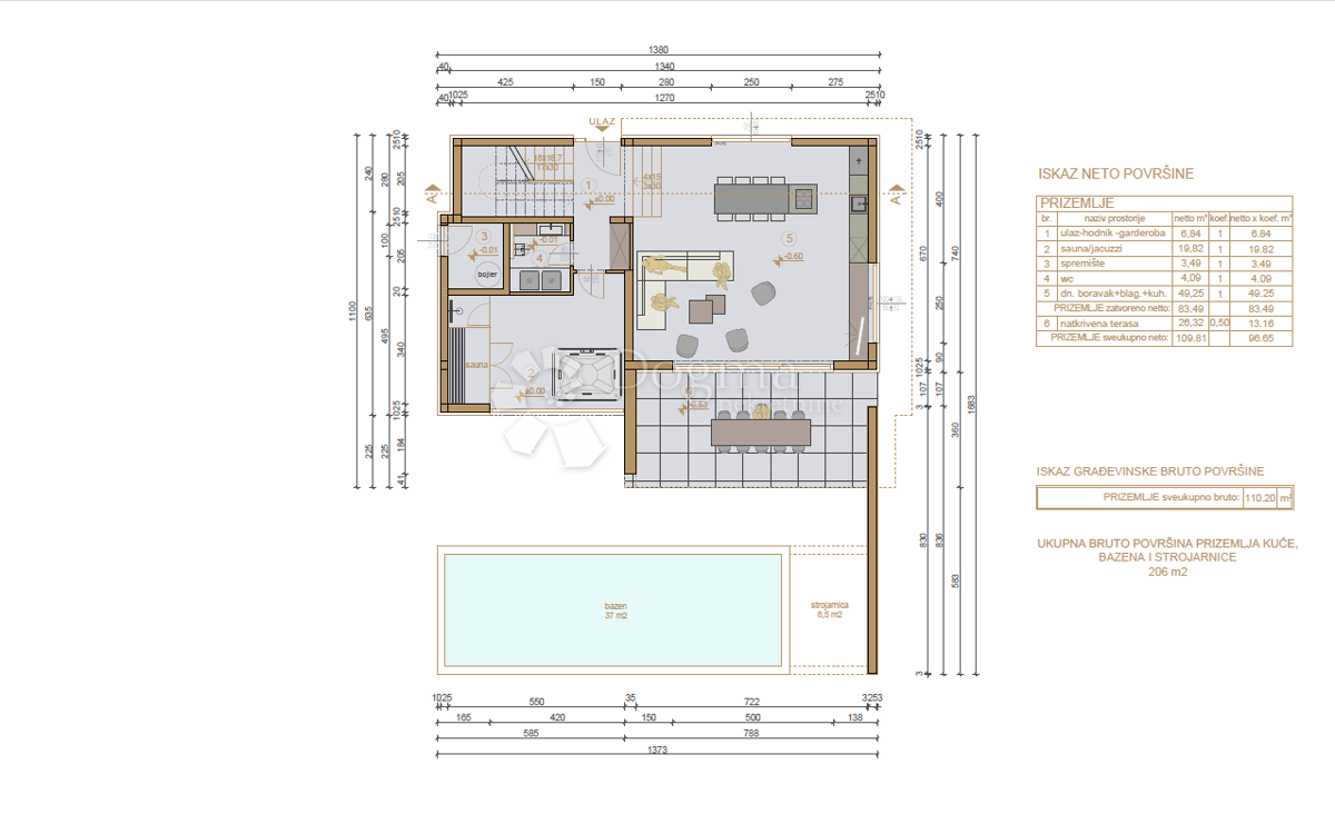 Hiša Labin, 240,10m2