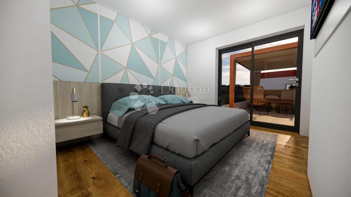 Vila z bazenom, Rtina – projekt z dovoljenjem