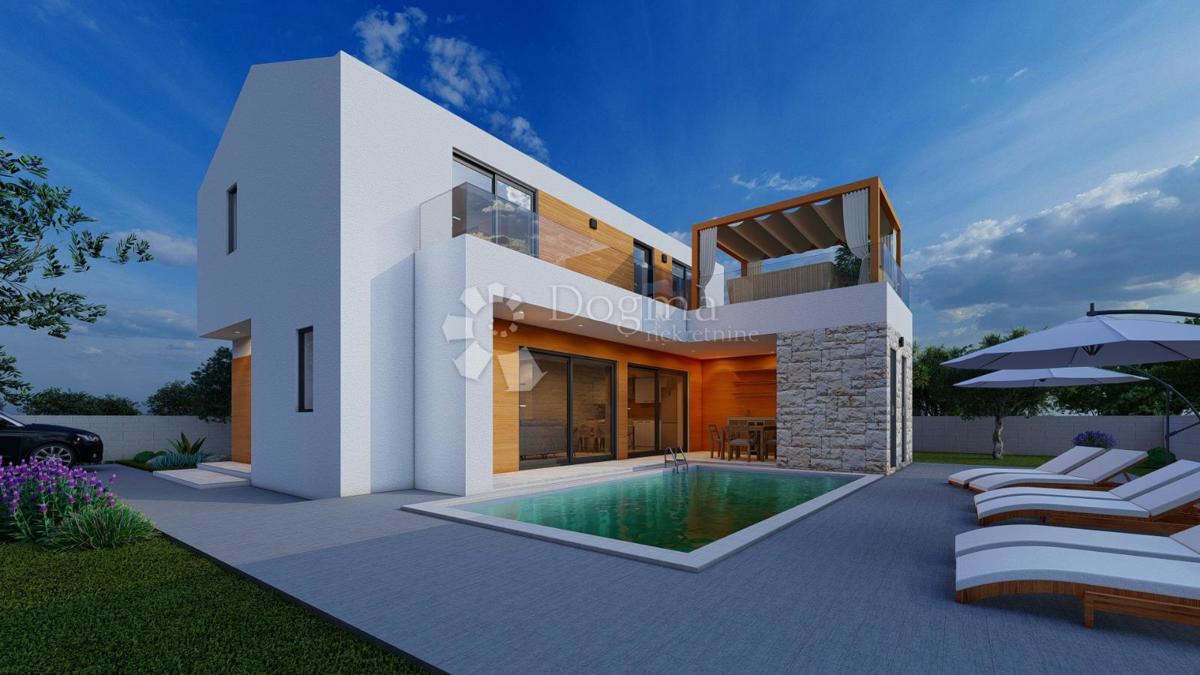 Vila z bazenom, Rtina – projekt z dovoljenjem