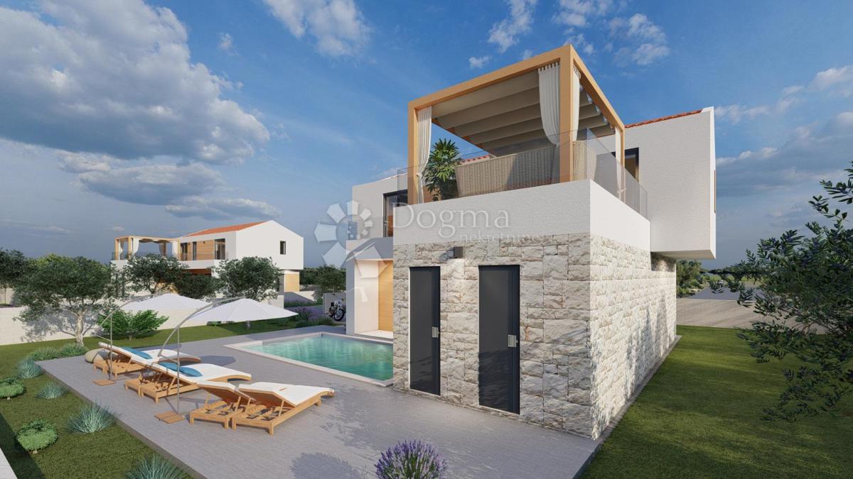 Vila z bazenom, Rtina – projekt z dovoljenjem