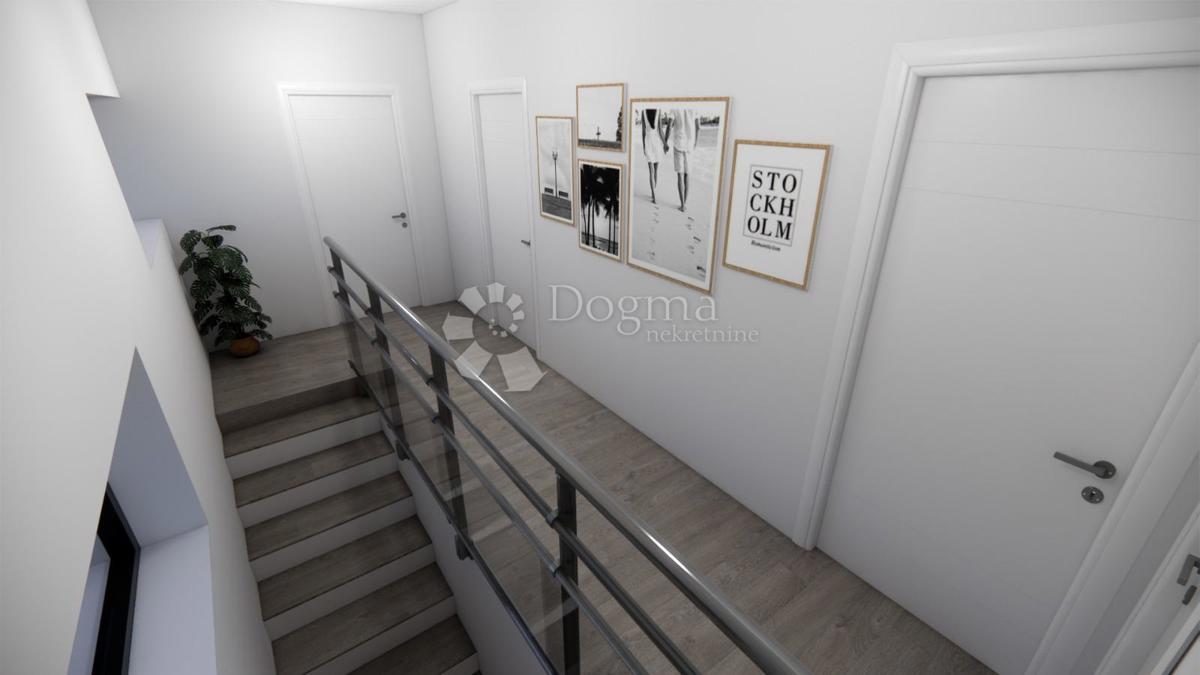 Vila z bazenom, Rtina – projekt z dovoljenjem