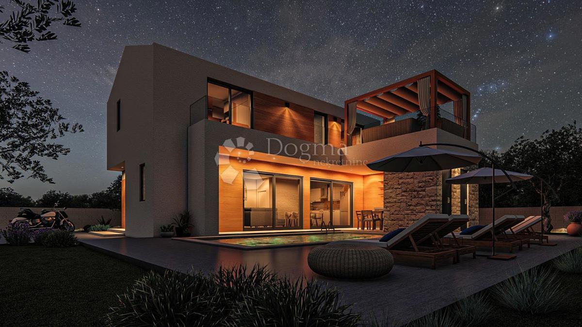 Vila z bazenom, Rtina – projekt z dovoljenjem