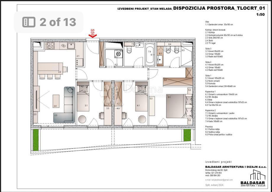 Stanovanje Mejaši, Split, 82m2