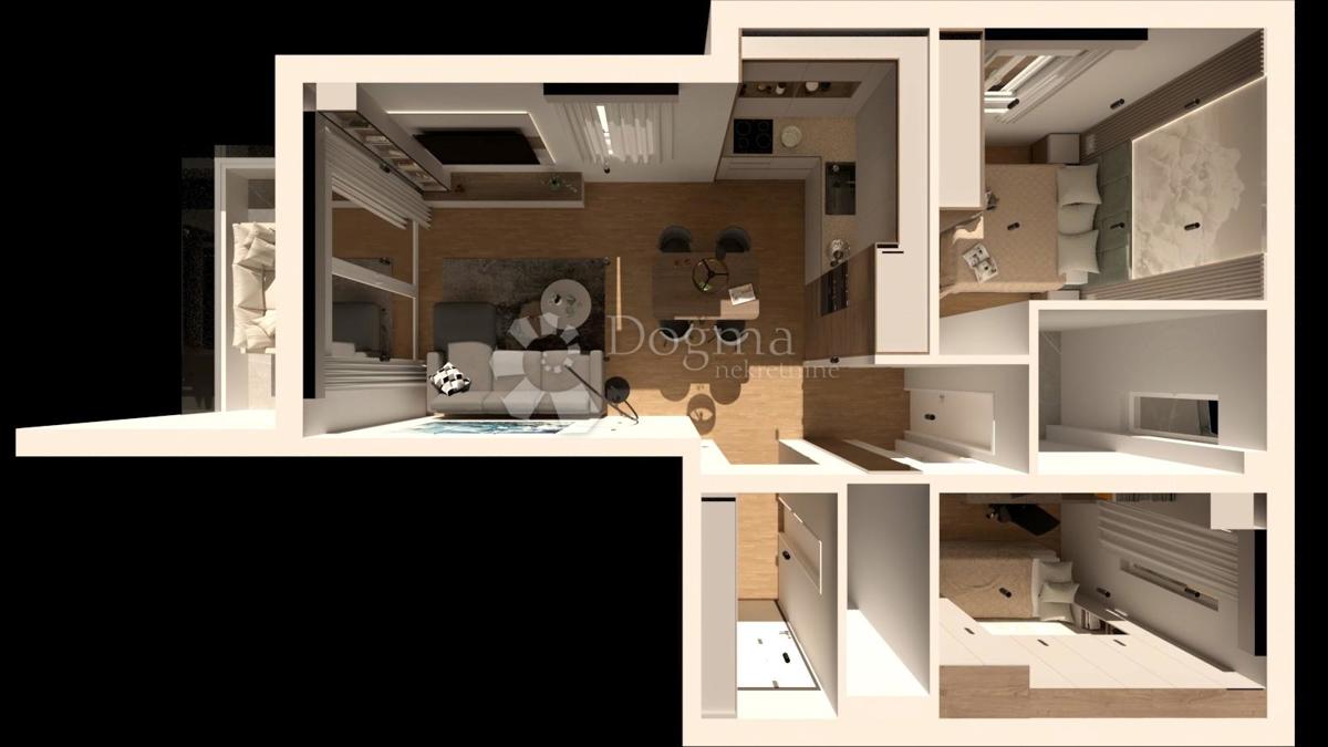 Stanovanje Crvene kuće, Zadar, 60,24m2