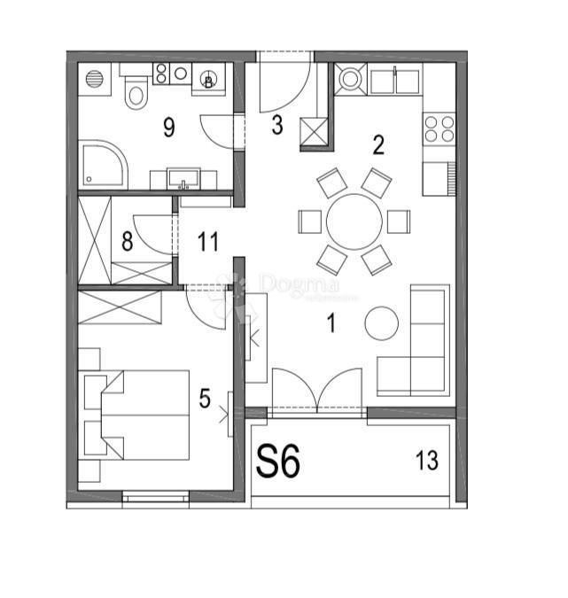 Stanovanje Klinča Sela, 47,51m2