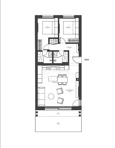 Stanovanje Zaton, Nin, 121,82m2
