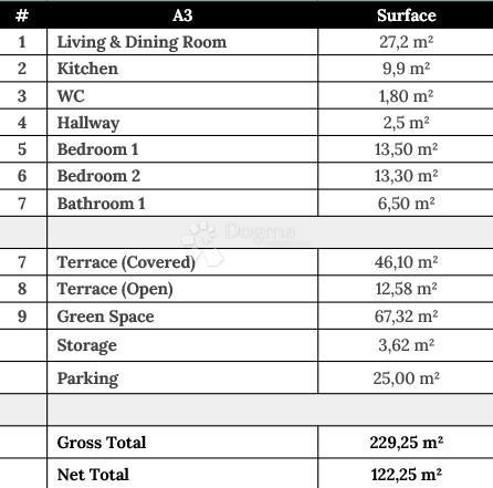 Stanovanje Zaton, Nin, 122,25m2