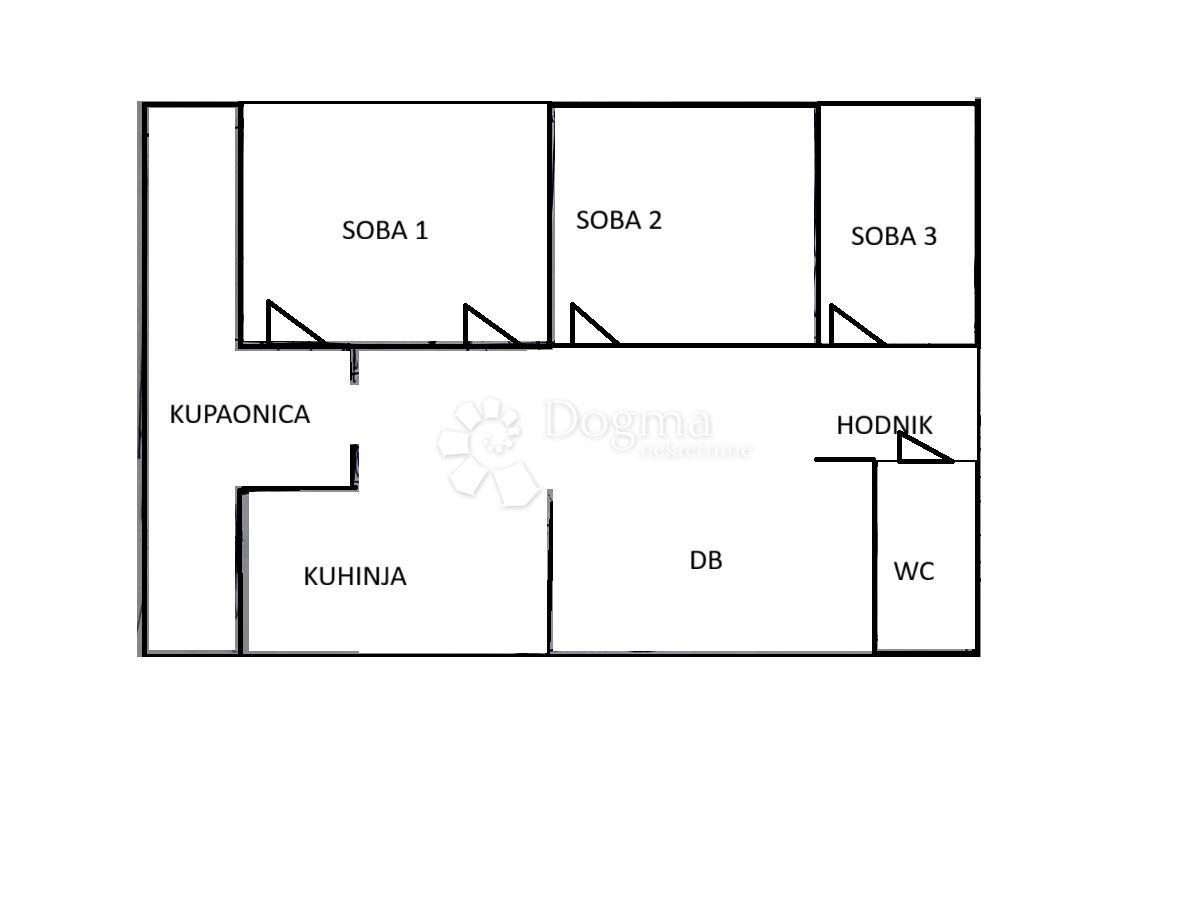Stanovanje Donji grad, Donji Grad, 66,15m2