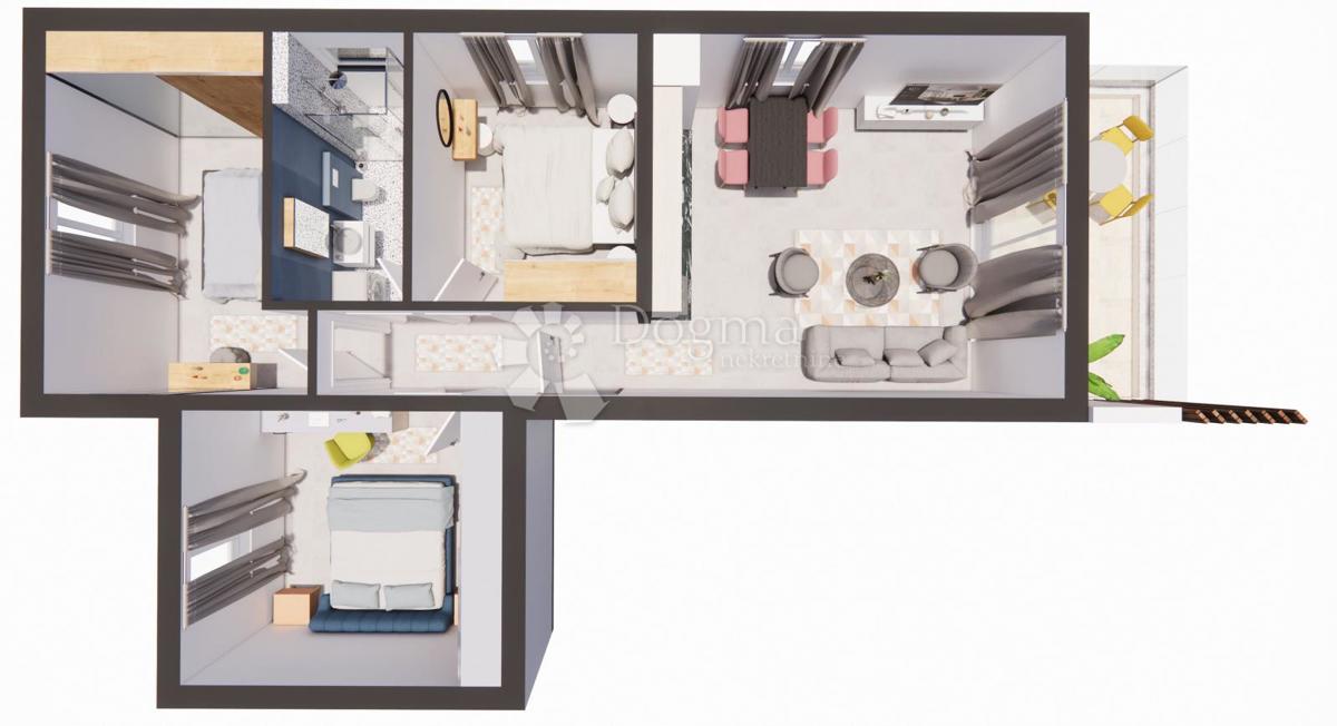 Stanovanje Brodarica, Šibenik - Okolica, 51,63m2