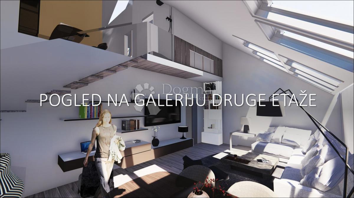 Luksuzno dvonadstropno podstrešje v središču Zagreba