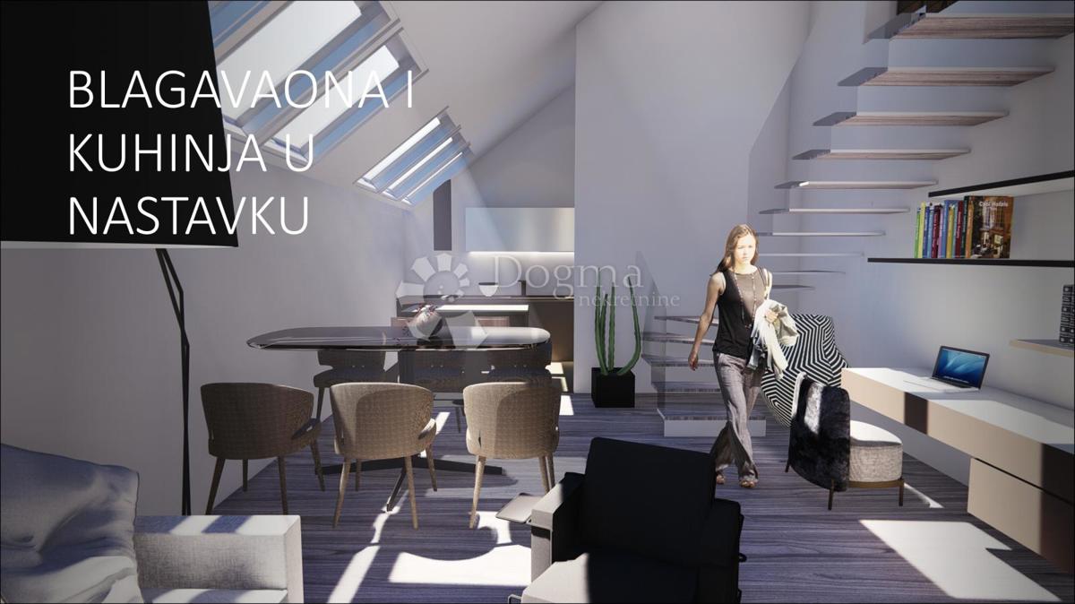 Luksuzno dvonadstropno podstrešje v središču Zagreba