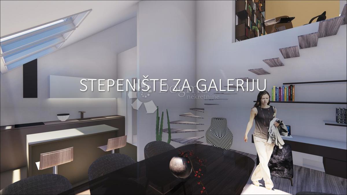 Luksuzno dvonadstropno podstrešje v središču Zagreba