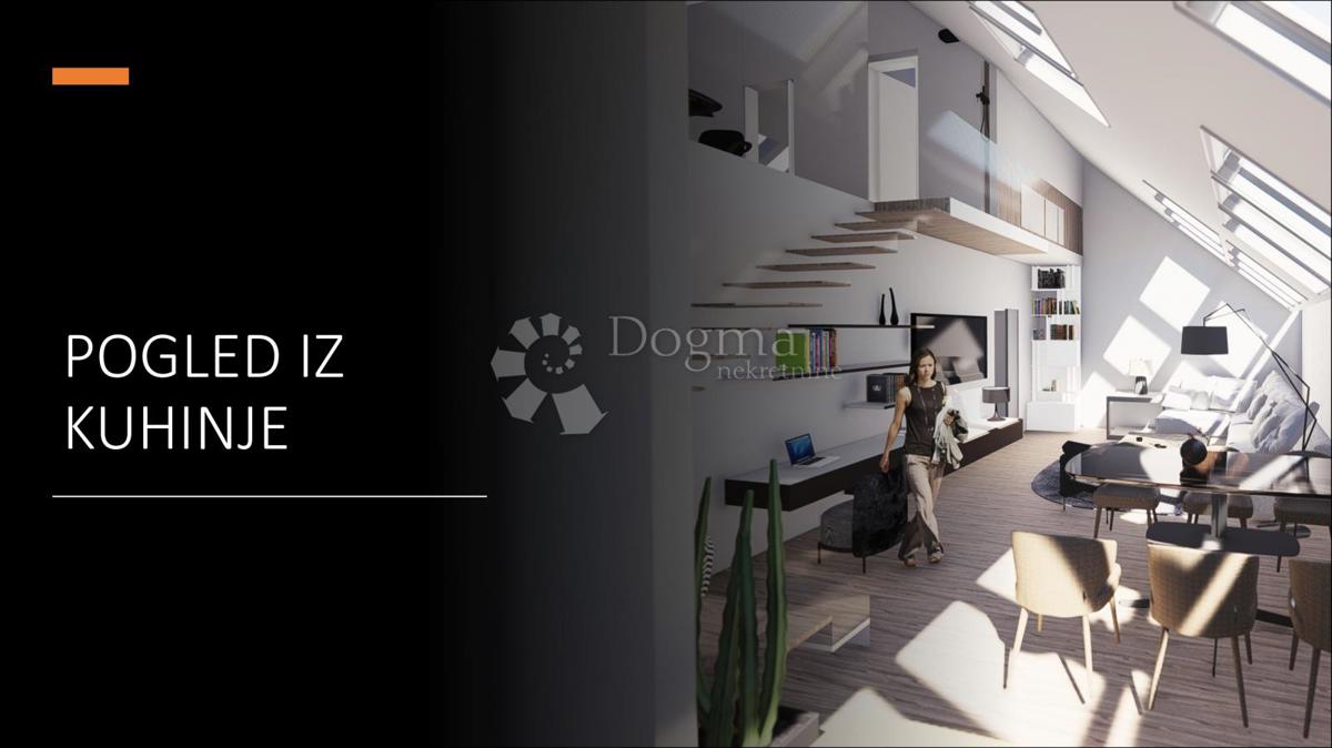 Luksuzno dvonadstropno podstrešje v središču Zagreba