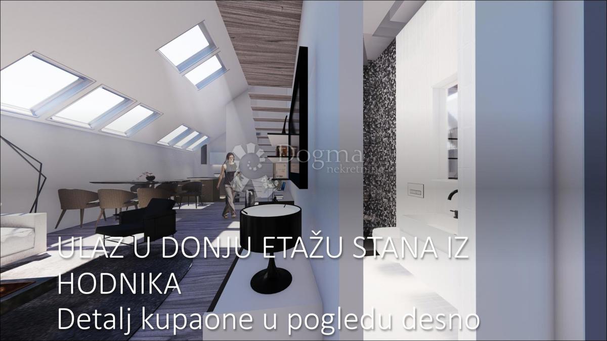 Luksuzno dvonadstropno podstrešje v središču Zagreba