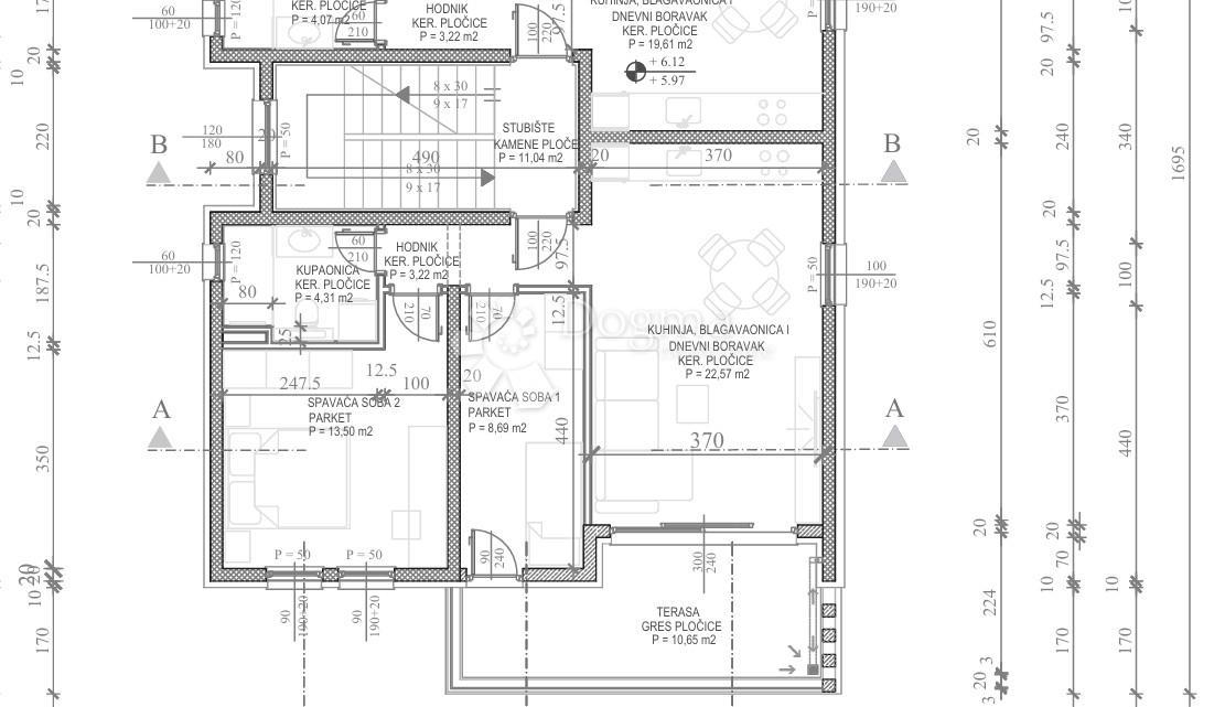 Stanovanje Petrčane, Zadar - Okolica, 78,34m2